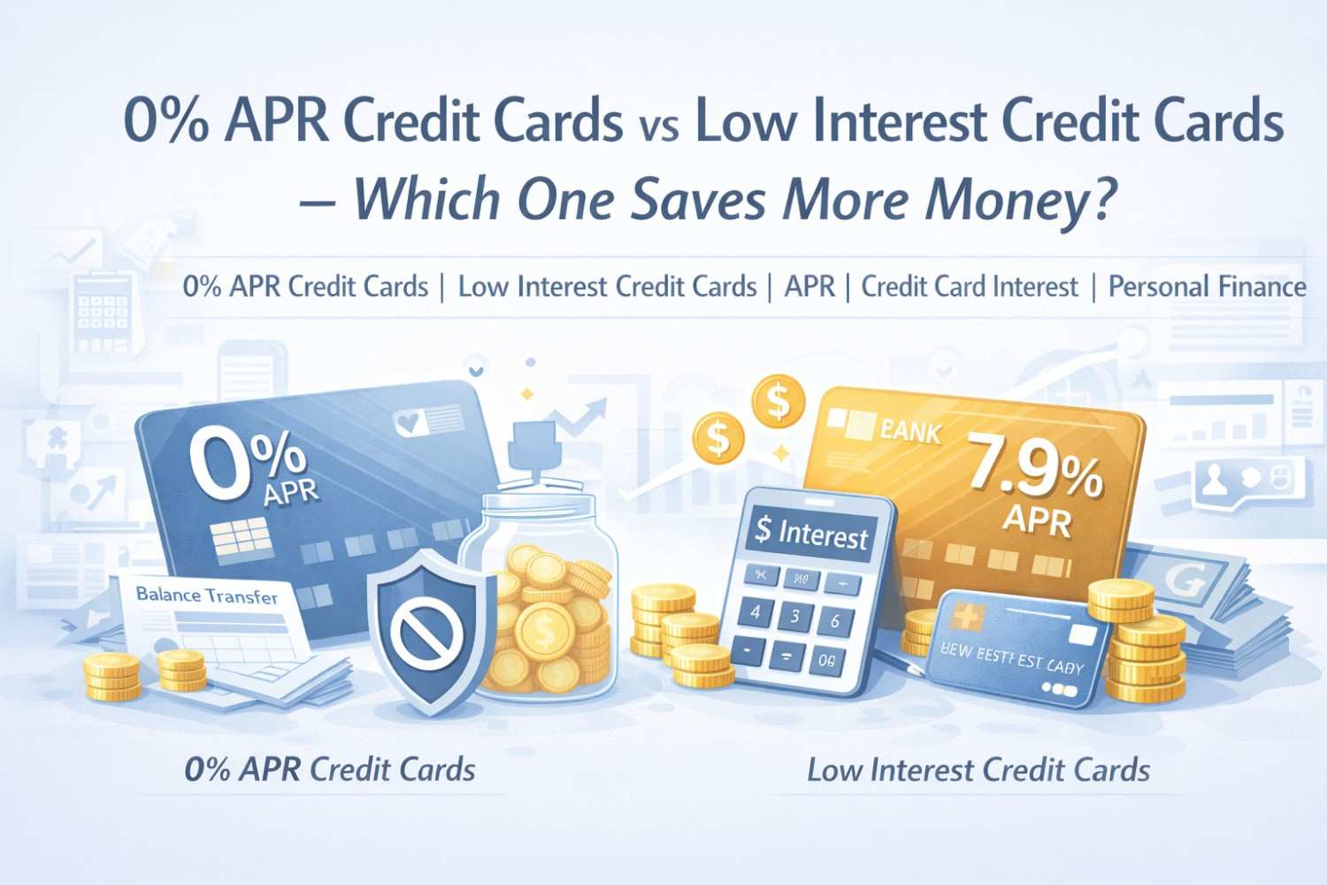 0% APR Credit Cards vs Low Interest Credit Cards – Which One Saves More Money?