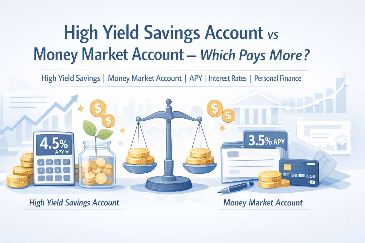 High Yield Savings Account vs Money Market Account – Which Pays More?