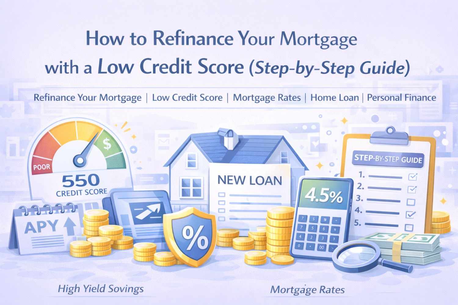 How to Refinance Your Mortgage with a Low Credit Score (Step-by-Step Guide)